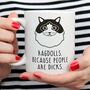 Funny Ragdoll Cat Mug, thumbnail 1 of 4