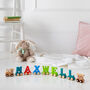 Personalised Colourful Christening Name Train, thumbnail 11 of 12