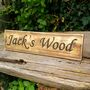 Personalised Vintage Wooden Garden Signs, thumbnail 2 of 6