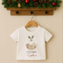 Personalised Kids Christmas T Shirt / Top Christmas Pudding, thumbnail 2 of 5