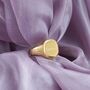 ‘Loved’ Engraved Signet Ring, thumbnail 5 of 7