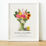 Personalised Family Birth Flower Print | Gift For Grandma, thumbnail 2 of 10