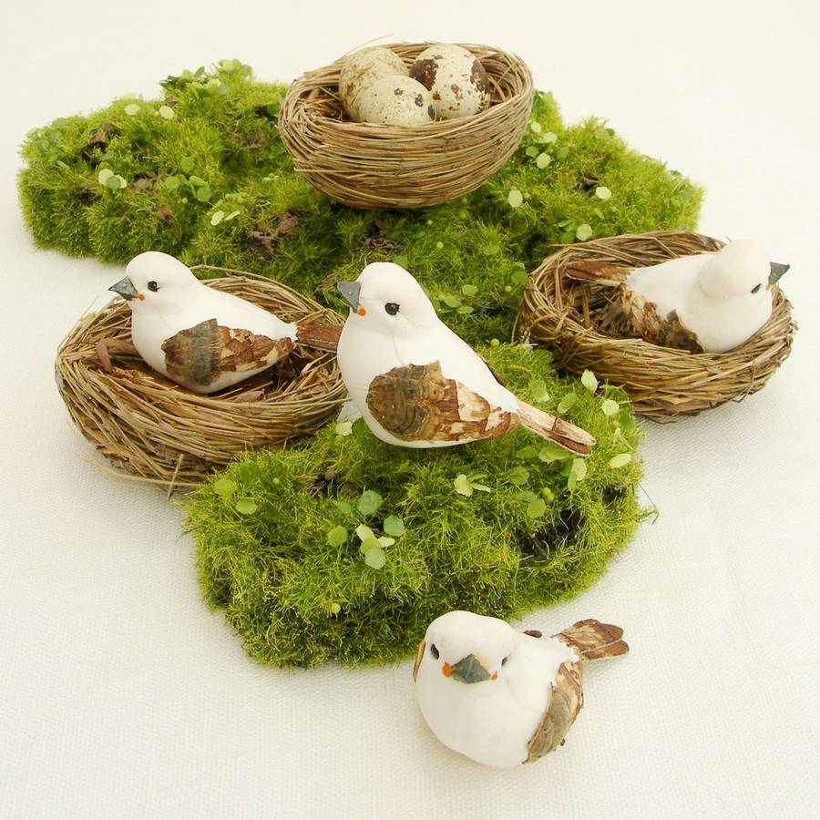 bird table decoration available in four colourways by just add a dress