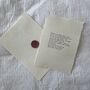 Personalised Custom 1930s Typewriter Letter, Envelope And Wax Seal, thumbnail 1 of 3