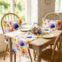 Rectangular Cushion Cover With Watercolor Wildflower Design, thumbnail 5 of 12