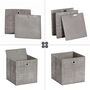 Set Of Six Non Woven Fabric Storage Boxes With Handle, thumbnail 10 of 12