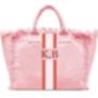 Personalised Annie Stripe Fringe Shoulder Tote Beach Bag, thumbnail 7 of 12