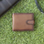 Personalised English Hide Leather Brown Wallet Trifold, thumbnail 10 of 12