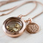 Rose Gold Plated Love You Lots And Lots Necklace, thumbnail 1 of 5