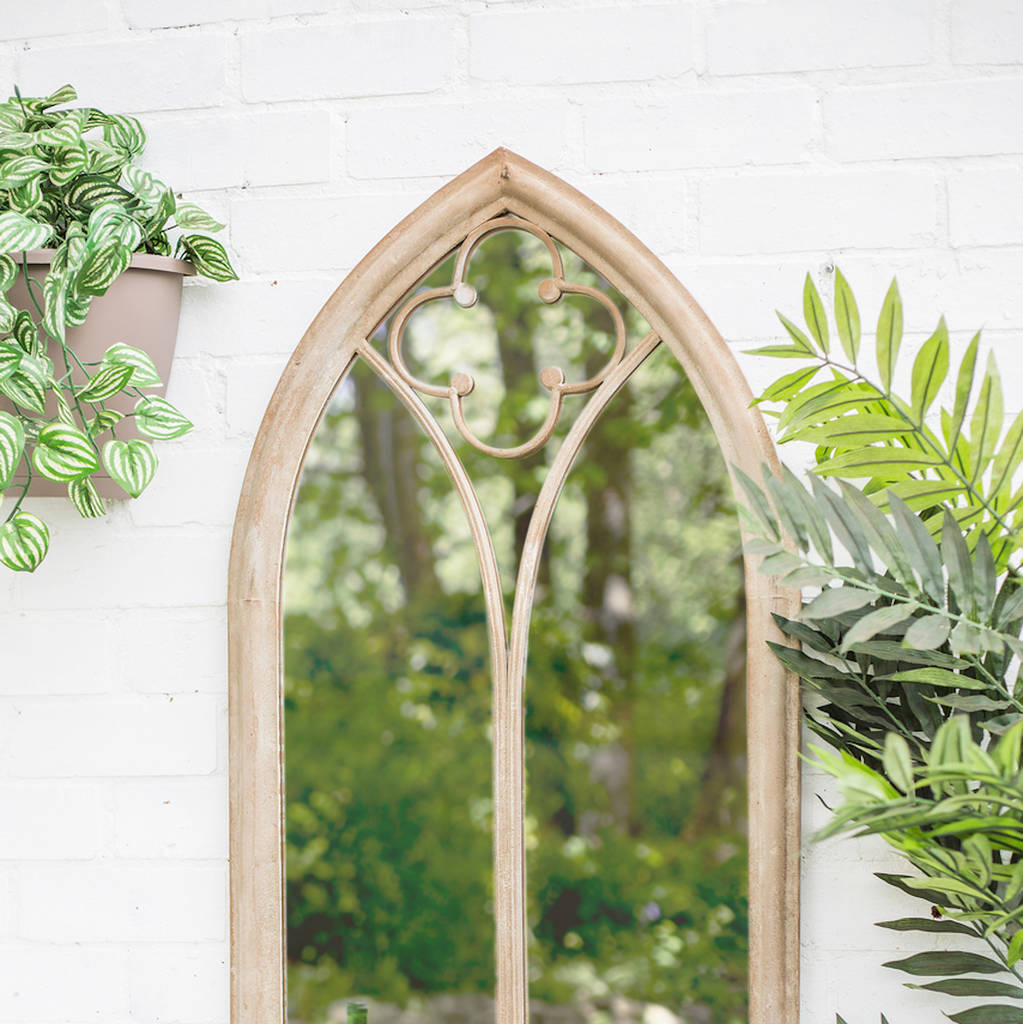 church window garden mirror by garden leisure