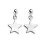 Sterling Silver Star Earrings, thumbnail 1 of 4