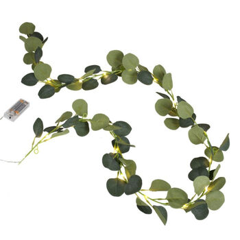 Artificial Eucalyptus Garland With Lights, 2 of 2
