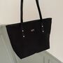 Personalised Nylon Gold Button Tote Bag, thumbnail 4 of 7