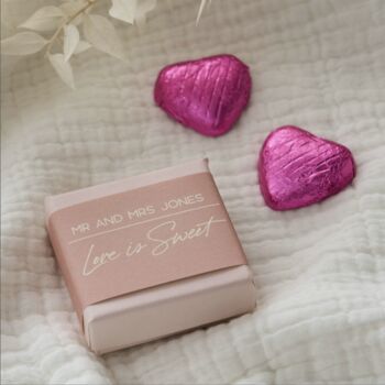 Personalised Chocolate Foiled Heart Token In Personalised Box, 8 of 12