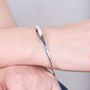 Personalised Hammered Sterling Silver Bangle, thumbnail 7 of 10