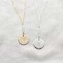 Personalised Monogram Necklace With Moonstones, thumbnail 2 of 4