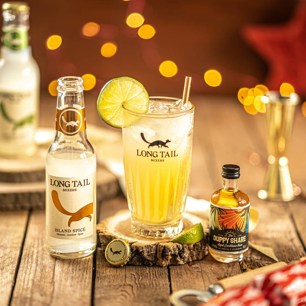 Rum And Mixer Experience Gift Pack By Long Tail Mixers