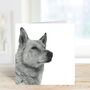 Alsatian Dog Hand Drawn Greeting Card, thumbnail 5 of 6