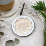 Personalised 1st Christmas Wreath Tree Decoration, thumbnail 1 of 4