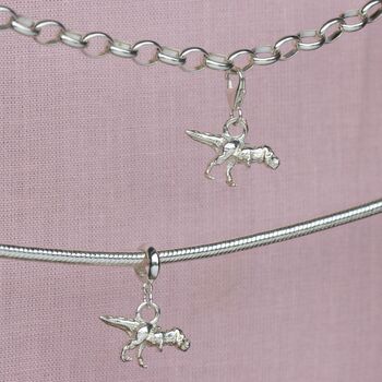 Sterling Silver Tyrannosaurus Rex Charm, 8 of 8