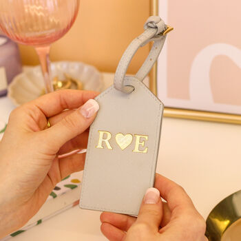 Personalised Heart Luggage Tag Passport Gift Set, 3 of 3