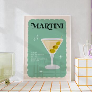 Martini Cocktail Print, 3 of 5