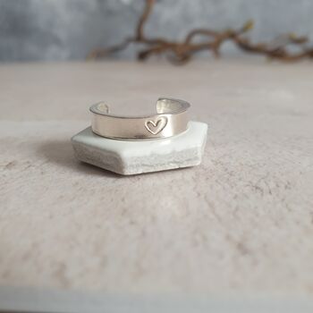 Wide Sterling Silver Toe Ring, 6 of 10