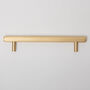 Solid Brass Straight Knurled Handles, thumbnail 8 of 12