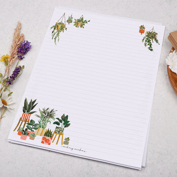 A4 Letter Writing Paper With Hanging Houseplants, 3 of 4