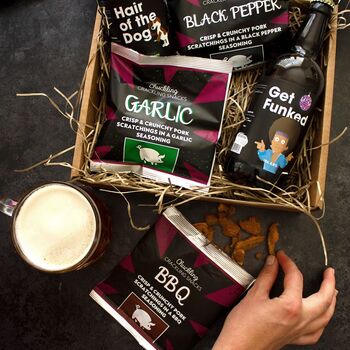 Beer And Pork Scratchings Gift Set #Two, 4 of 8