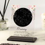 Personalised Star Map Mum Acrylic Plaque Gift, thumbnail 1 of 2