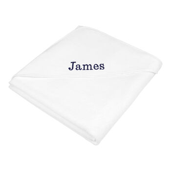 Personalised Velour Organic Cotton Baby Towel, 4 of 4