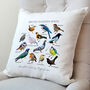 Personalised British Garden Birds Cream Cushion, thumbnail 3 of 3