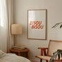 Bisou Bisou French Retro Giclée Art Print, thumbnail 1 of 4