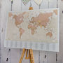 Antique World Map Wedding Table Plan, thumbnail 2 of 4