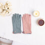 Pastel Suede Gloves, thumbnail 3 of 9