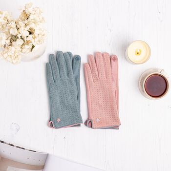 Pastel Suede Gloves, 3 of 9