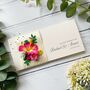 Handmade Wedding Money Wallet Hibiscus Flower, thumbnail 2 of 6