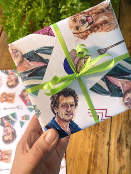 Monty Don Gift Wrap Fun Gardening Wrapping Paper, 9 of 9