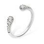 925 Sterling Silver Designer Open Skinny Drip Ring, thumbnail 1 of 7