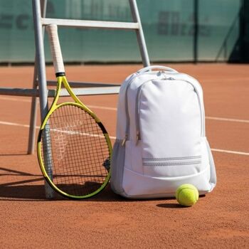 White Tennis Rucksack, 2 of 8