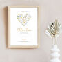 Personalised Golden Wedding Anniversary Print, thumbnail 3 of 3