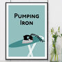 Pumping Iron Laundry Print, thumbnail 1 of 2
