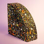 Jungle Inspired Quarter Circle Terrazzo Bookend, thumbnail 3 of 5