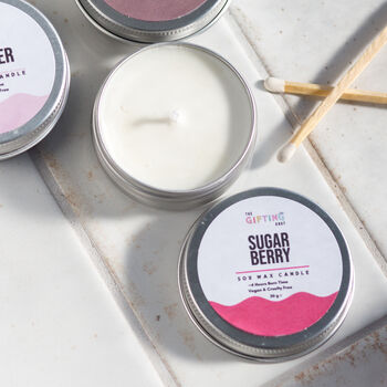 Pamper Gift Set Fruity Bath, Candle And Body Mist, 5 of 10