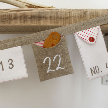 Letter Advent Envelope Bunting, 6 of 10