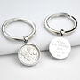 Luxury 60th Birthday Silver Sixpence Keyring, thumbnail 2 of 9