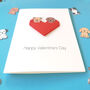 Personalised Dog Valentine's Day Origami Heart Card, thumbnail 5 of 9