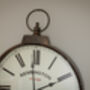 Antique Brass Large Oversized Pocket Watch Wall Clock, thumbnail 12 of 12