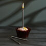 G Decor Set Of Twelve Silver Skinny Cake Candles, thumbnail 2 of 7